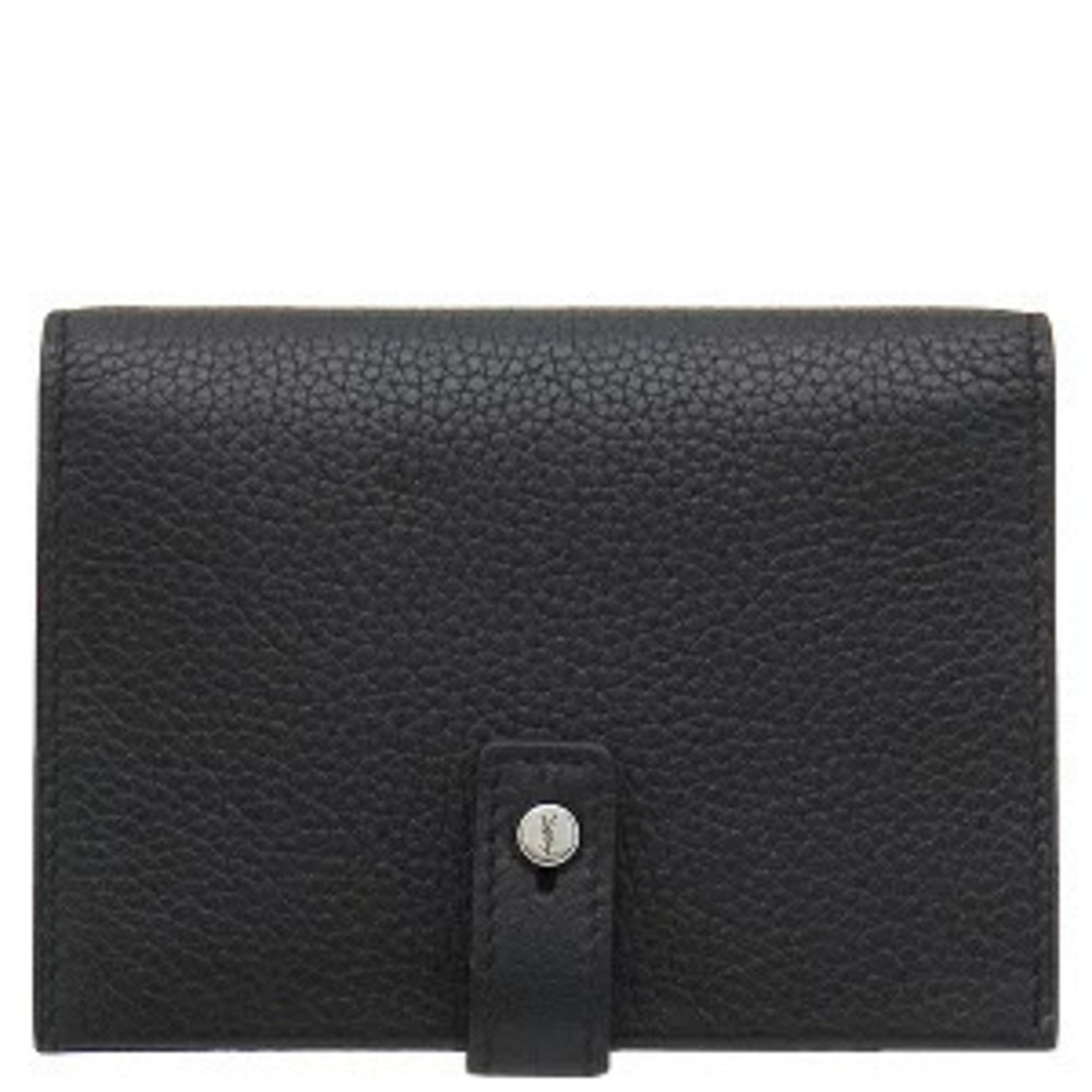 Saint Laurent Sac de Jour Souple Card Case Wallet Leather Black